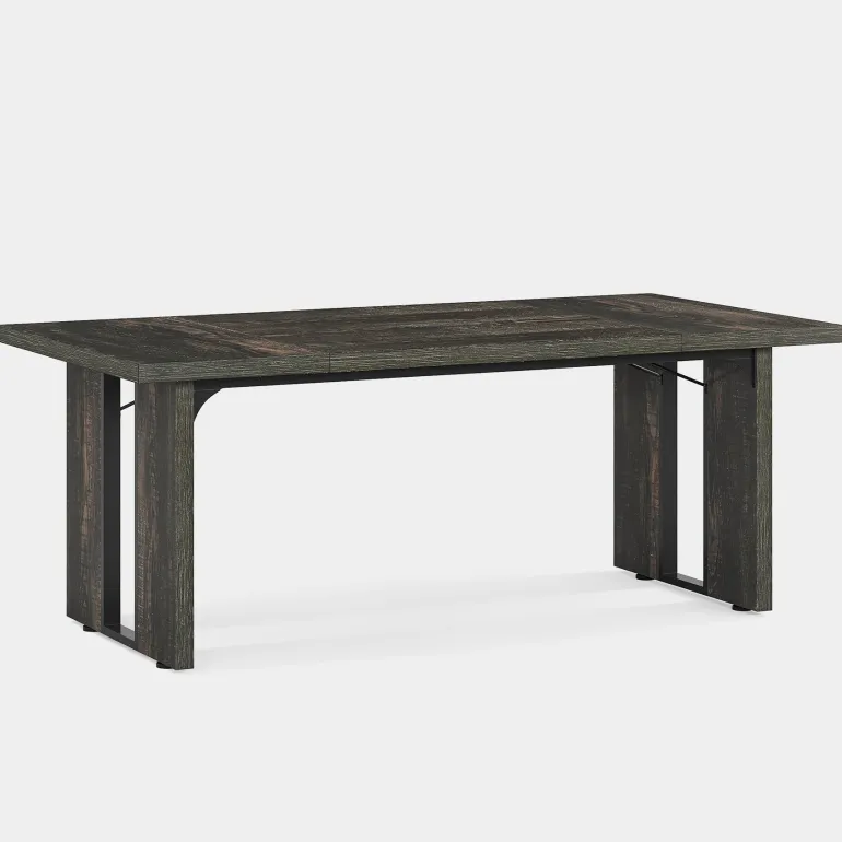 Shop Tribesigns Rectangular Dining Table, 71" Farmhouse Breakfast Table for 6 to 8 People