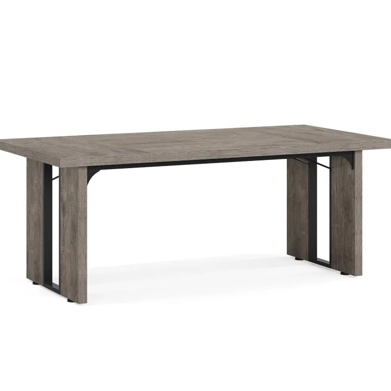Shop Tribesigns Rectangular Dining Table, 71" Farmhouse Breakfast Table for 6 to 8 People