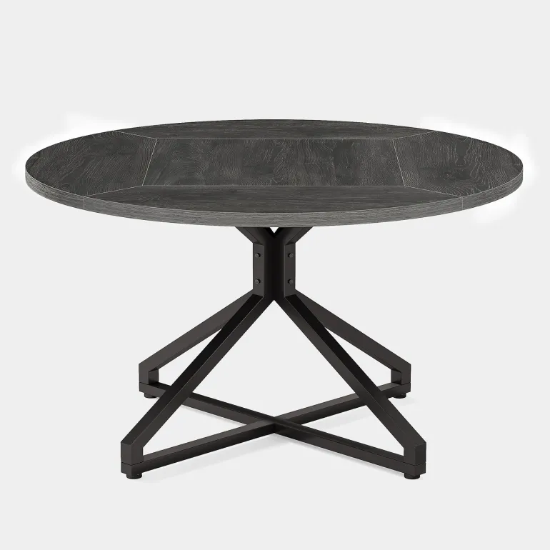 Clearance Tribesigns Round Dining Table, 47" Circle Kitchen Table for 4-6 People