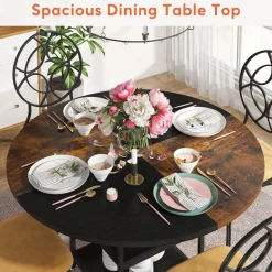Best Tribesigns Round Dining Table, 47