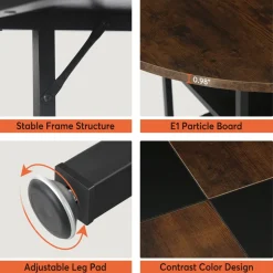 Best Tribesigns Round Dining Table, 47