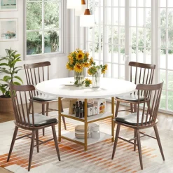 Best Tribesigns Round Dining Table, 47