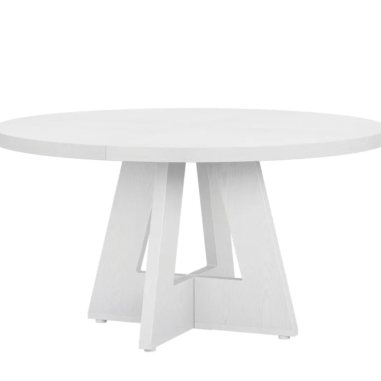 Outlet Tribesigns Round Dining Table for 4, 47" Wood Kitchen Table Farmhouse Dinner Table