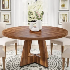 Outlet Tribesigns Round Dining Table for 4, 47