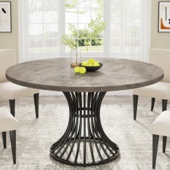 Cheap Tribesigns Round Dining Table for 4-6, 47