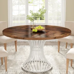 Cheap Tribesigns Round Dining Table for 4-6, 47