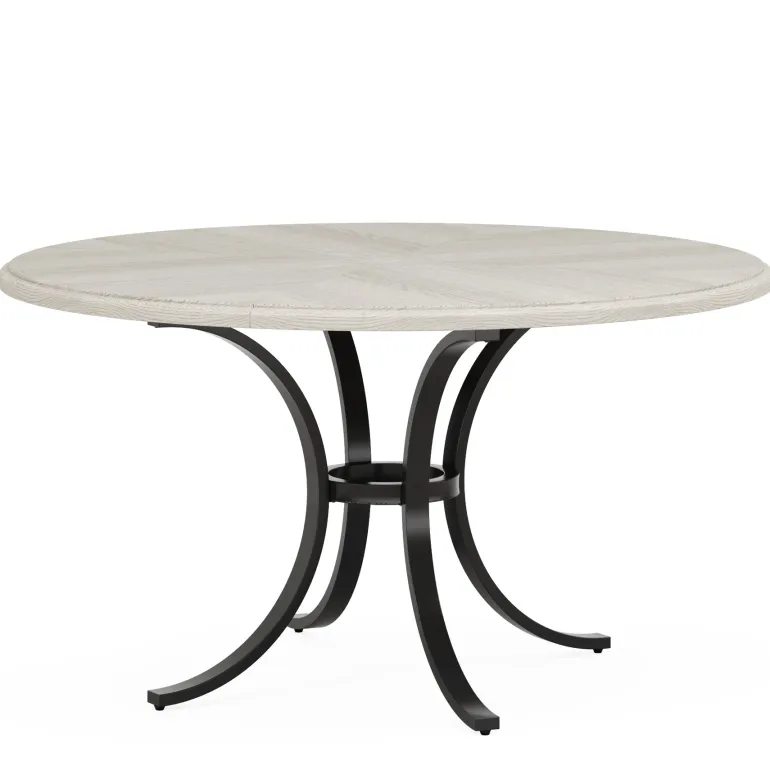 New Tribesigns Round Dining Table for 4-6 People, 47" Modern Kitchen Table