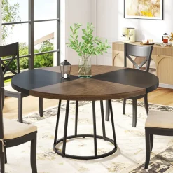Sale Tribesigns Round Dining Table for 4 People, 47