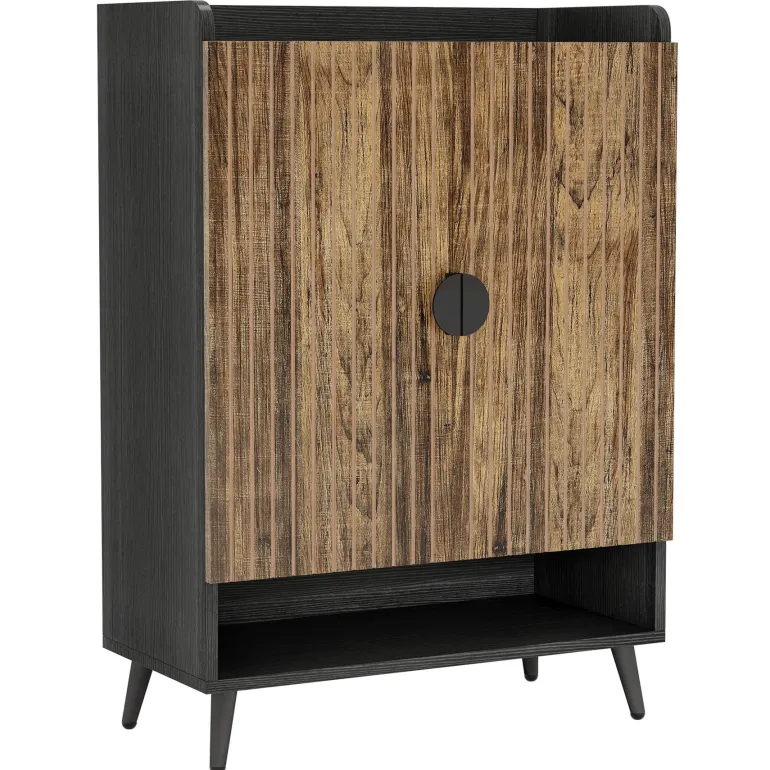 Sale Tribesigns Shoe Cabinet, Shoe Storage Organizer with Adjustable Shelves
