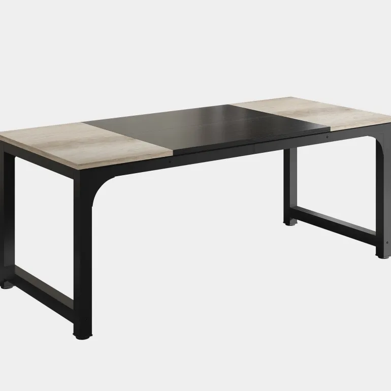 Clearance Tribesigns Simple Conference Table, Rectangular Meeting Table Computer Desk