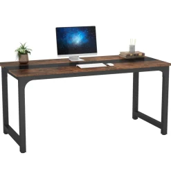 Clearance Tribesigns Simple Conference Table, Rectangular Meeting Table Computer Desk