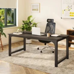 Clearance Tribesigns Simple Conference Table, Rectangular Meeting Table Computer Desk