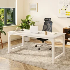Clearance Tribesigns Simple Conference Table, Rectangular Meeting Table Computer Desk