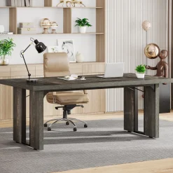 Store Tribesigns Simple Executive Desk, 70.9