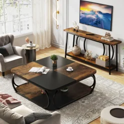 Outlet Tribesigns Square Coffee Table, 39