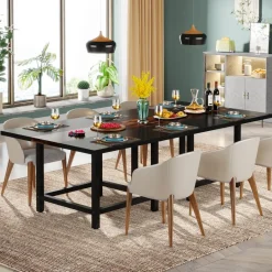 Best Tribesigns Square Dining Table, Farmhouse 39