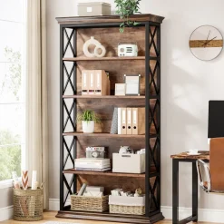 New Tribesigns 6-Tier Bookshelf, 70.87