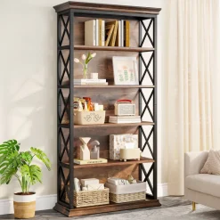 New Tribesigns 6-Tier Bookshelf, 70.87