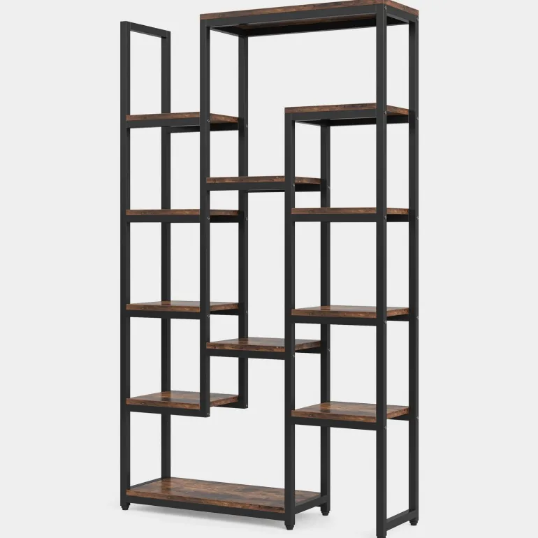 Hot Tribesigns 6-Tier Bookshelf 70.9 inch Tall Bookcase, 12-Shelf Display Shelves