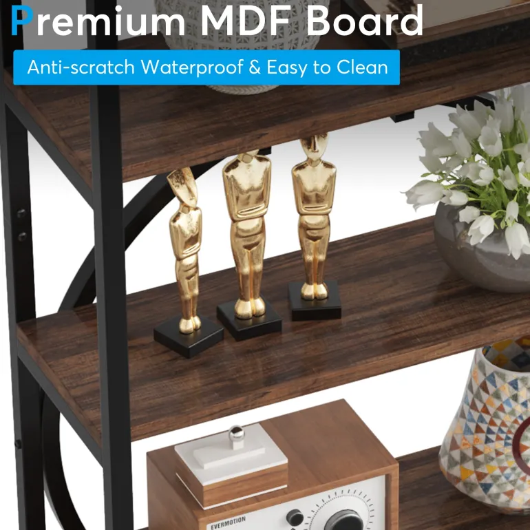 Best Sale Tribesigns 6-Tier Bookshelf, 70.9" Industrial Bookcase Display Shelf