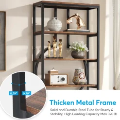 Best Sale Tribesigns 6-Tier Bookshelf, 70.9