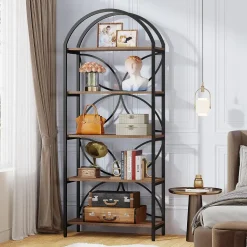 Discount Tribesigns 5-Tier Bookshelf, 75