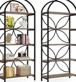 Discount Tribesigns 5-Tier Bookshelf, 75