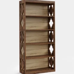 Best Sale Tribesigns 6-Tier Bookshelf, 70-Inch Wood Bookcase with Storage Shelves