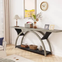 Cheap Tribesigns 2-Tier Console Table, 70.9