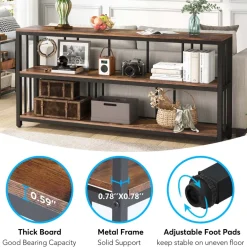 Online Tribesigns 3-Tier Console Table, 70.9