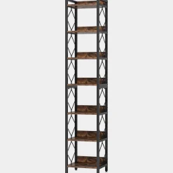 Discount Tribesigns 7-Tier Corner Shelf, 78.7" Narrow Bookshelf Corner Bookcase