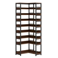 Hot Tribesigns 9-Tier Corner Shoe Rack, Freestanding Shoe Storage Shelf