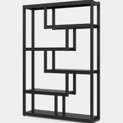 Outlet Tribesigns 5-Tier Industrial Bookshelf, Vintage Etagere Bookcase