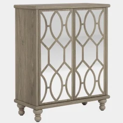 Clearance Tribesigns 5-Tier Mirror Shoe Cabinet, Large Shoe Storage Organizer With Doors