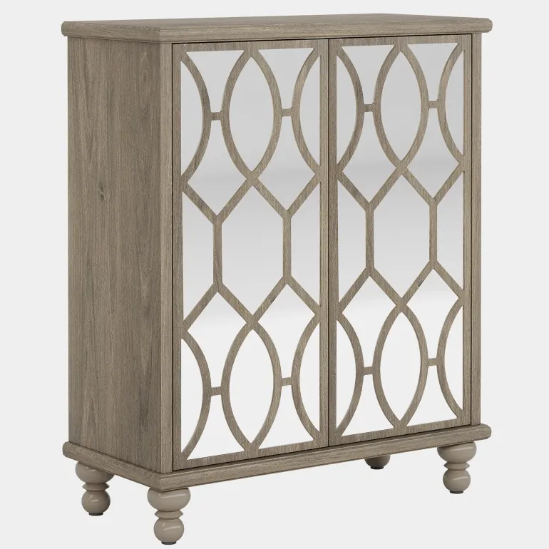 Clearance Tribesigns 5-Tier Mirror Shoe Cabinet, Large Shoe Storage Organizer With Doors