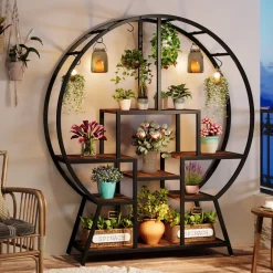 Fashion Tribesigns 7-Tier Round Plant Stand, 65