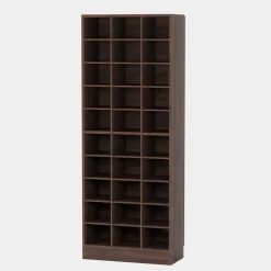 Discount Tribesigns 10-Tier Shoe Cabinet, Wooden Shoe Storage Rack with 30 Cubbies