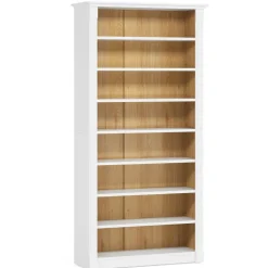 Cheap Tribesigns 8-Tier Shoe Rack, Wooden Freestanding Shoe Storage Cabinet for 32-40 Pairs