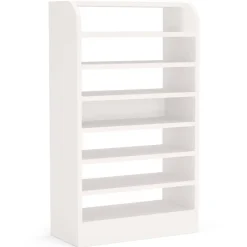 Cheap Tribesigns 8-Tier Shoe Rack, Wooden Shoe Shelf Shoe Storage Cabinet