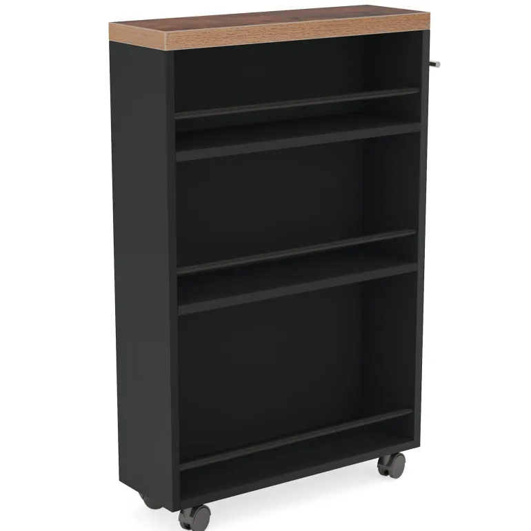 Shop Tribesigns 4-Tier Storage Cart, Slim Rolling Narrow Kitchen Cart for Small Place