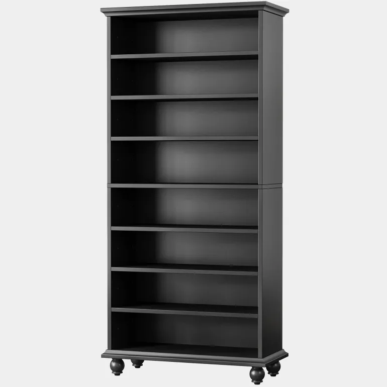 Outlet Tribesigns 9-Tier Wood Shoe Cabinet Rack with LED Lighting & Solid Wood Legs