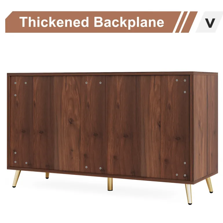 New Tribesigns Wood 6 Drawer Chest, Storage Cabinet Dresser with Metal Legs