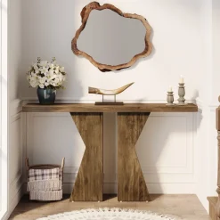Clearance Tribesigns Wood Console Table, 55