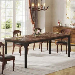 Online Tribesigns Wood Dining Table, 70.9