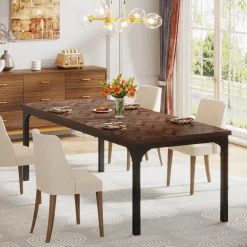 Online Tribesigns Wood Dining Table, 70.9