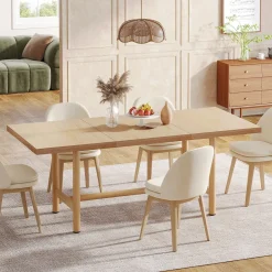 Fashion Tribesigns Wood Dining Table, 63