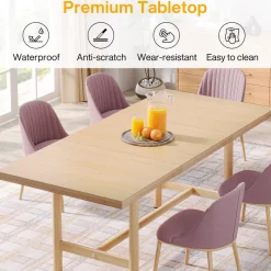 Fashion Tribesigns Wood Dining Table, 63