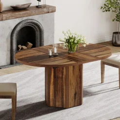 Clearance Tribesigns Wood Dining Table, 55
