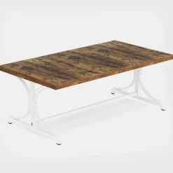 Best Tribesigns Wood Dining Table, 62.4