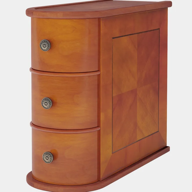 Sale Tribesigns Wood End Table, Narrow Side Table Nightstand with 2 Drawers